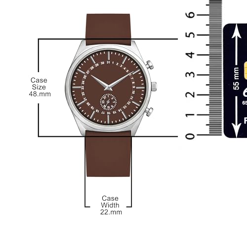 Image of styledose Men's Watch Analog Quartz with Chronograph & Silicone Strap -Casual & Formal Wrist Watch for Men