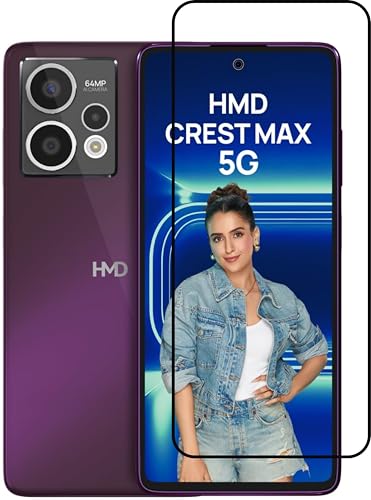Image of Edge To Edge Screen Protector Tempered Glass For HMD Crest /HMD Crest 5G With Easy Installation Kit