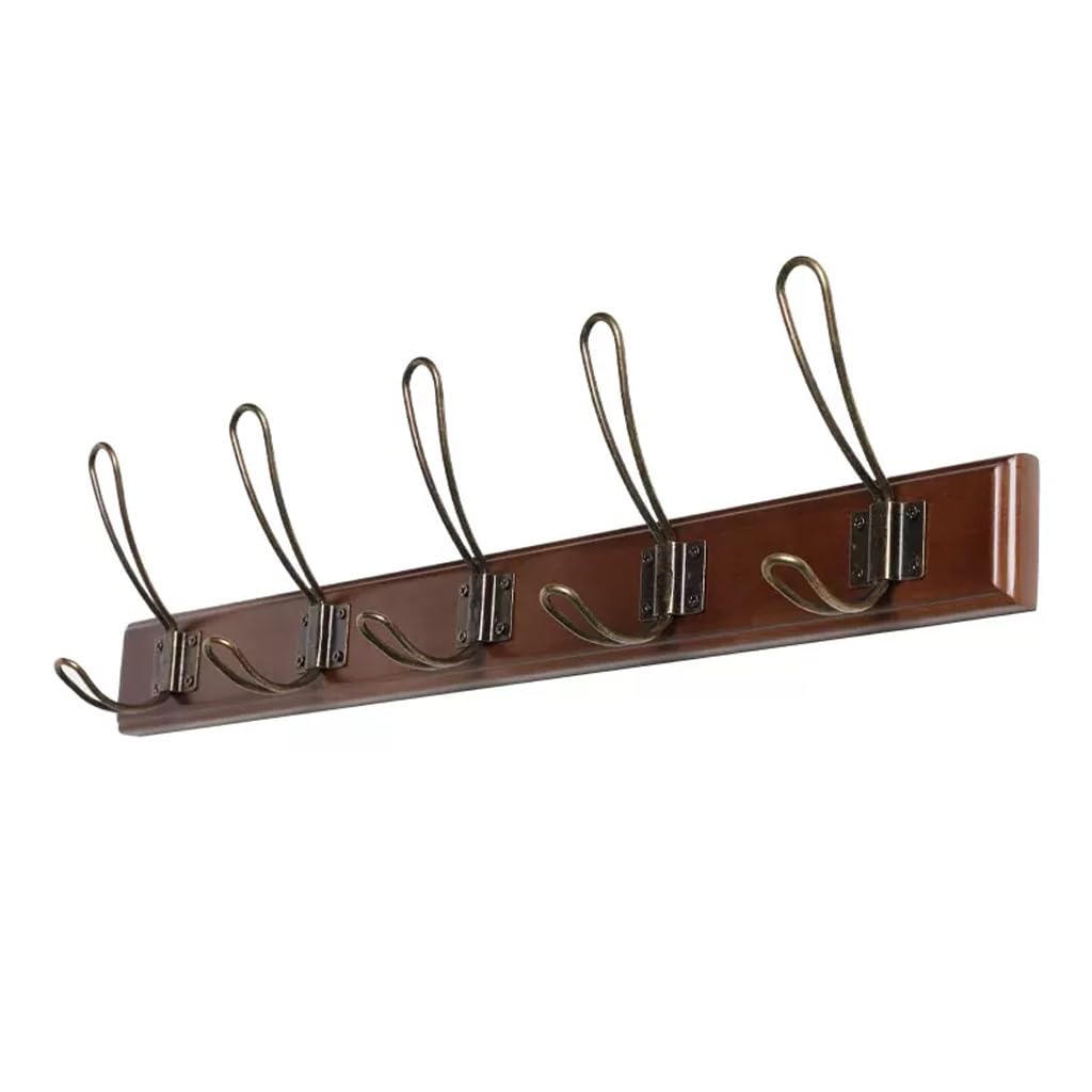 AHGFTYRDT Coat Rack Freestanding Wooden Corridor Porch Wall Clothes Hook Bedroom Living Room Wall Hanging Coat Hook Row Hook Coat Rack Hall Tree