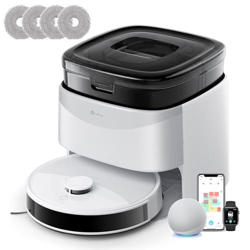 Lefant M3L Robot Aspirateur Laveur 10 000 Pa, Station Multifonctionnelle, Double Serpillière Rotative 200 TR/Min, Navigation dToF, Évitement d'obstacles PSD, 220min