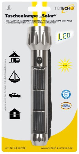 Preisvergleich Produktbild Heitech 04002608 Taschenlampe "Solar"
