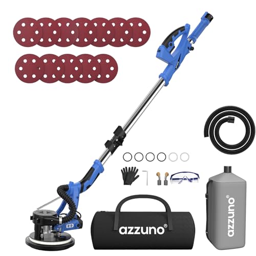 Drywall Sander with Vacuum Dust Collector, AZZUNO 12A Popcorn Ceiling