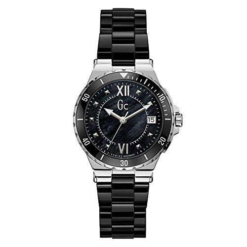 GC Structura Femme 36mm Bracelet Céramique Noir Quartz Montre Y42002L2MF