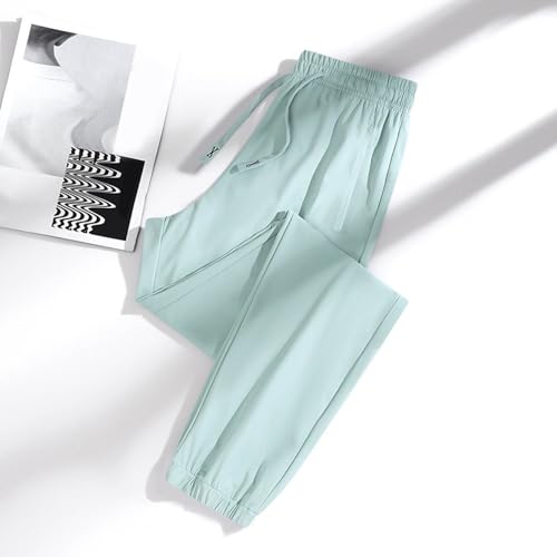 Image of Ice Silk Pants for Women Plus Size Quick Dry Athletic Pant Sports | Outdoors with Zipper Pockets