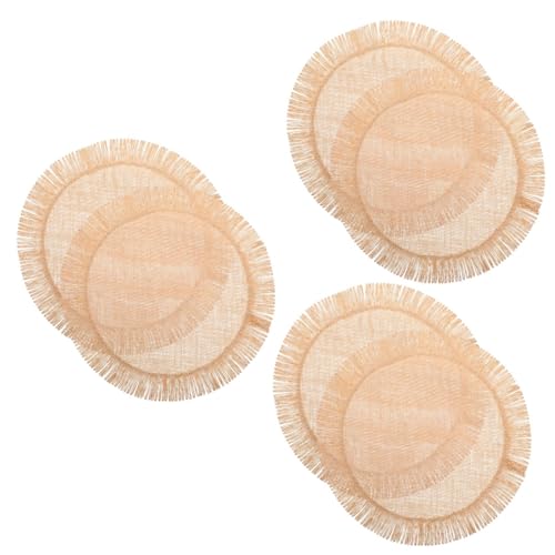 Set de table rond jute tressé décoratif pour des repas uniques