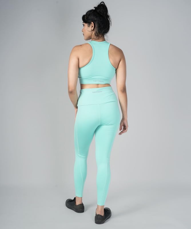 Image of Gym Wear Co-ord Set for Women Stretchable Top & Leggings for Women's & Girls Suitable for Yoga Jogging & Gym Western Coord Set
