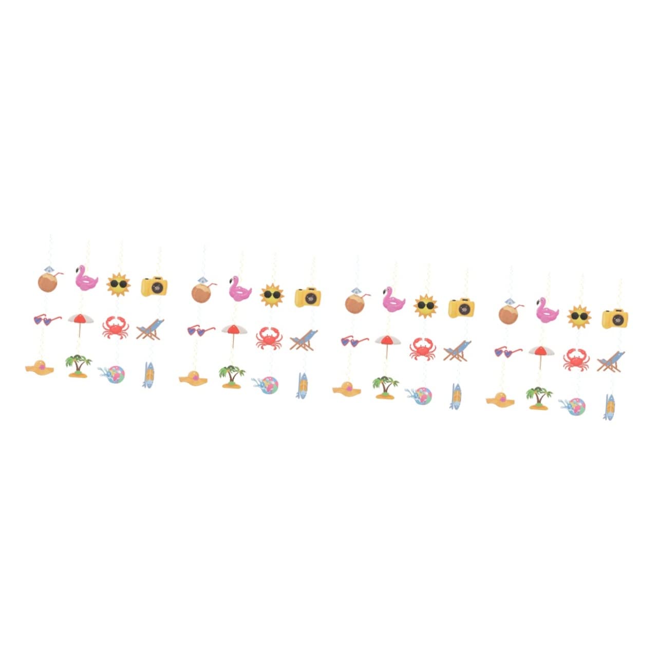 MAGICLULU 4 Set Di Decorazioni Per Feste A Tema Hawaiano Decorazioni Di Carta Da Appendere Per Feste Tropicali 12 Pezzi * 4