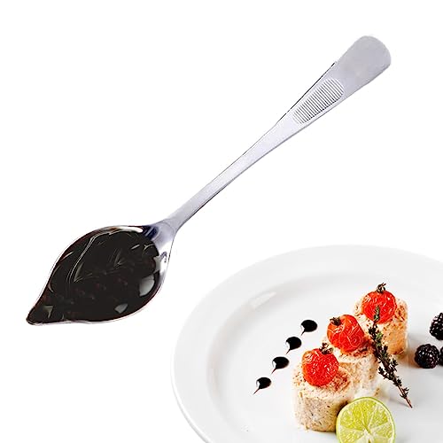 Tebinzi Cucchiai Decorativi Culinari | Placcatura Decorazione Matita Cucchiaio Dessert Torta Gastronomia Cucchiaino da caffè | Placcatura Decorating Pencil Cucchiaio per Piatti Decorativi, Caramello