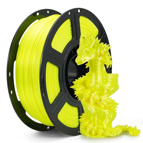 Image of FLASHFORGE Silk+ PLA Filament 1.75mm Yellow, Silky Texture 3D Printing Filament, Enhanced Layer Adhesion with Stunning Surface Finish; Chrome-Like Brilliance and Silk-Smooth Perfection
