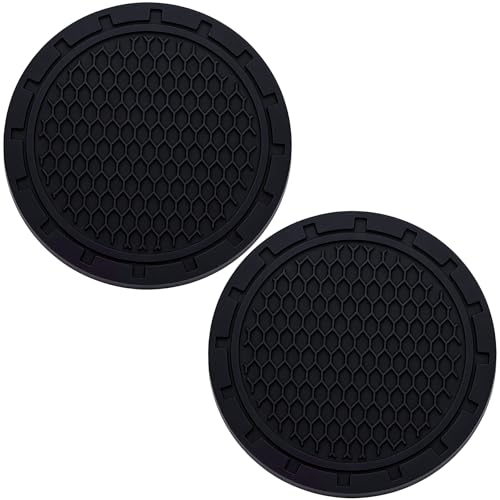 Portavasos para carro de silicona negro 2 pcs miniatura 1