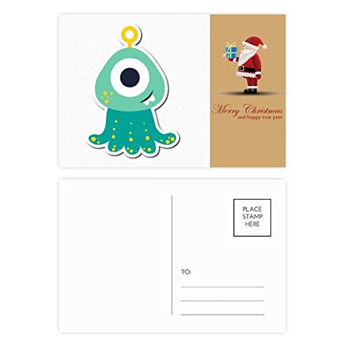 Cartes postales univers alien et monstre cyclope de Noël : rompez avec les vœux banals