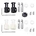 Wall Hung Toilet Fixing Bolts Repair Screws Accessories Toilet Bowl Accessory Connector Tool Fittings Fixing Kits For Bathroom(Black)