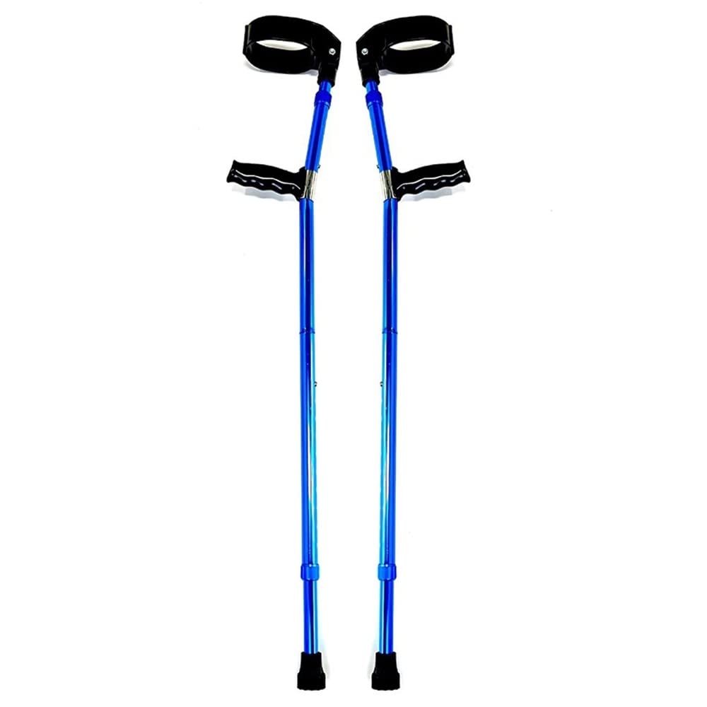 JOJAN Muletas De Antebrazo para Adultos, Bastones Plegables para Mayores, Bastón para Mayores Extensible, Bastones para Caminar Altura Ajustable, Muleta Ligero Antideslizante