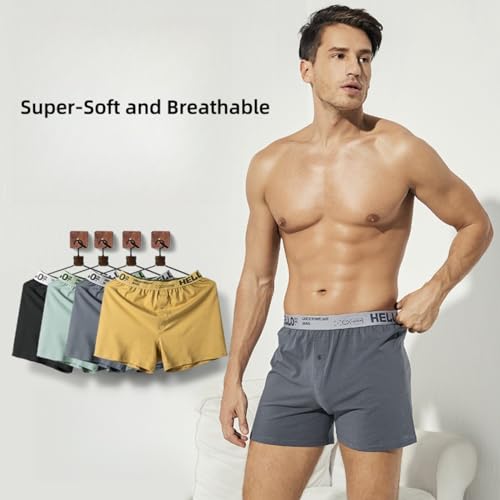 Cotton Men's Boxer Shorts Underwear Sleep Pajamas Multipacks2
