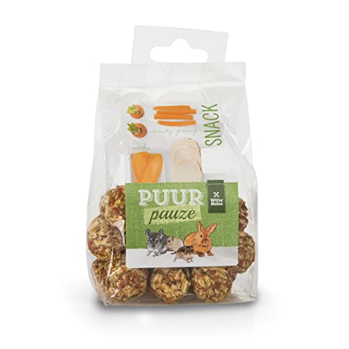 Witte Molen PUUR Gemüse Karotte/Pastinake 100 g Kleintier-Leckerli-Kugeln Kaninchen Meerschweinchen Chinchilla