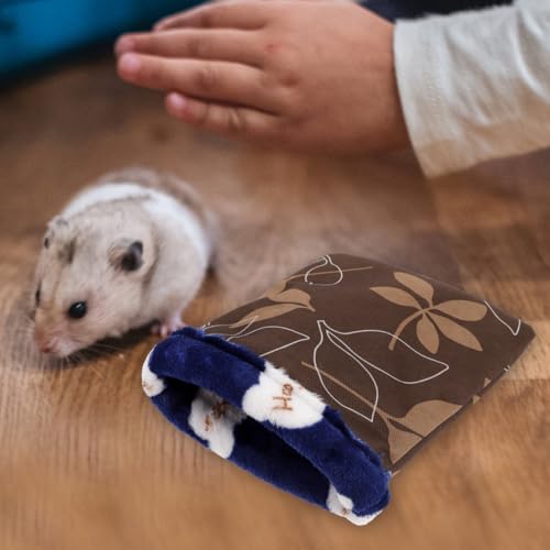 FRCOLOR 2 Stück Igel-Kuschelsack Für Hamster Warmes Nest Haustiertasche Guinea-Hängematte Für Käfigbett Hamster-Warmtasche Meerschweinchen-Schlafsack Haustiersack, Zufällige Farbe