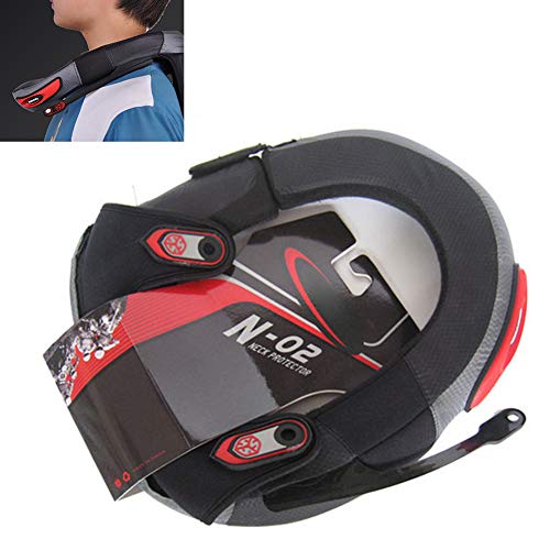 Neck Protector Motorcycle Neck Brace Support Motorcycle Neck Rests for Adult Motorcycle Cycling Protector Guard Off-Road Riding Body Protection - Thumbnail 2
