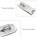 Door Locks Hasp Latch, 5 Inch Stainless Steel Safety Packlock Clasp Hasp Lock Latch, Extra Thick Gate Lock Hasp with Screws Brushed Finish 2 Pack (5inch)