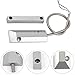 Garage Door Magnetic Reed Switch Alarm Sensor with Zinc Alloy Housing Normally Open and Normally Closed Configuration for Industrial Warehouse and Retail Security Systems(Normally Closed)