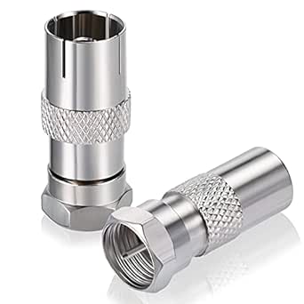 Set 4 Adattatori Coassiali Tipo F Per Antenna TV - Convertitore F Femmina A TV Maschio/Femmina - Foto 8