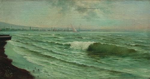 Peinture murale nordique de voilier pour habiller un mur vide et illuminer une pièce sombre