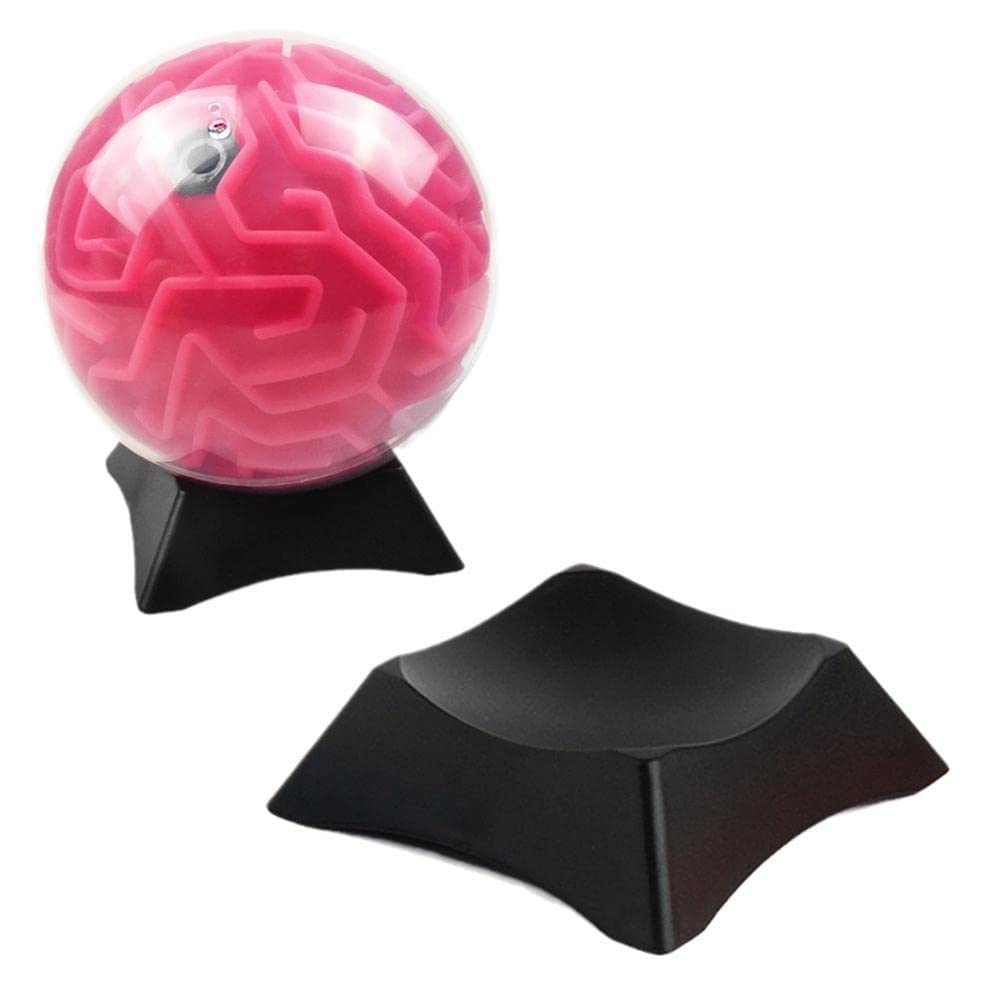 Soporte para balones de fútbol, rugby, voleibol, baloncesto, béisbol, golf, tenis y softbol – Negro – Plástico