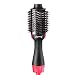 One Step Hair Dryer & Volumizer, Mute Ceramic Hair Dryer Hot Air Brush, Negative Ionic Hair Straightener and Curler Hair Style Maker for All Hairs