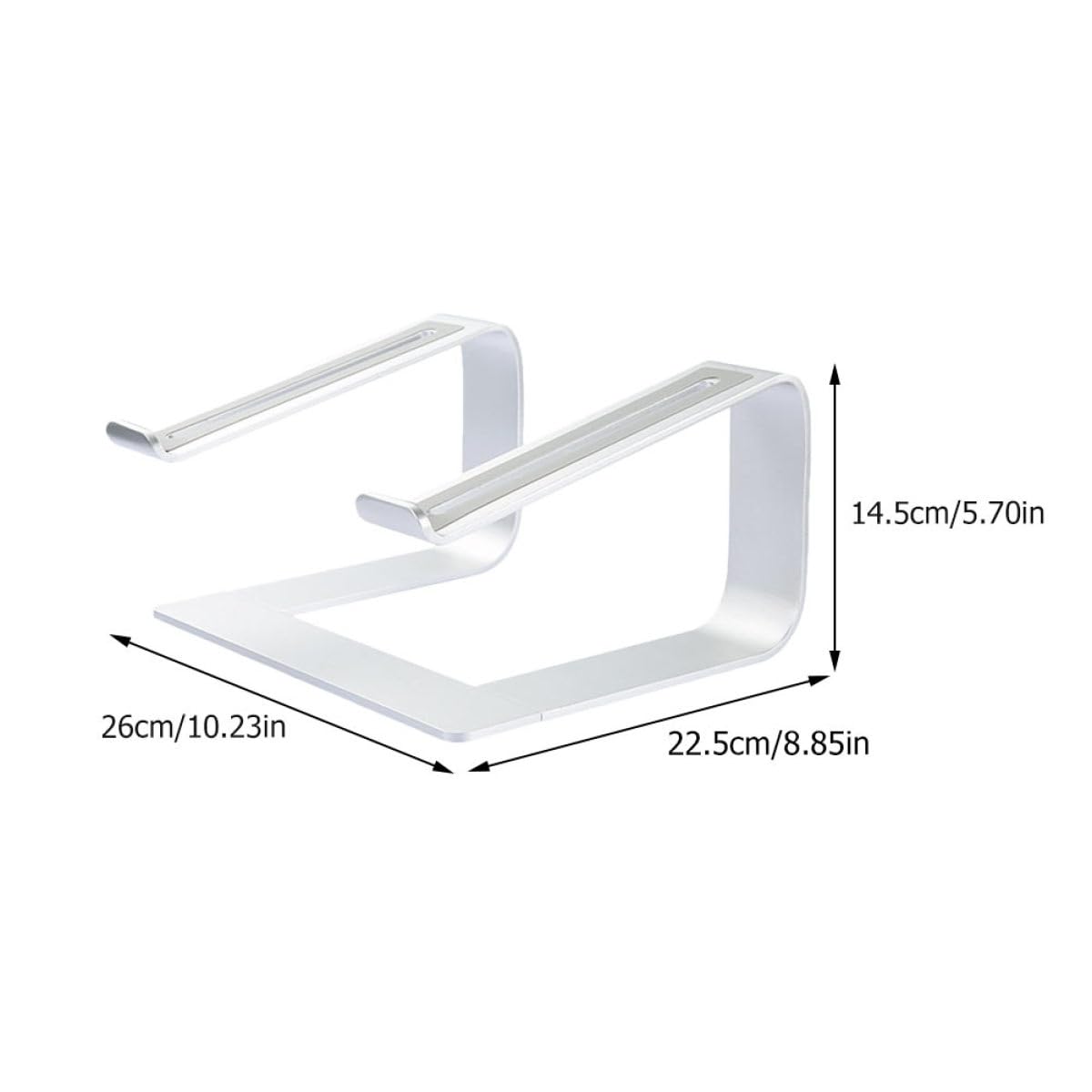 Soporte para Portátil de Aleación de Aluminio Soporte Elevador para Ordenador Portátil de Escritorio Desmontable para Tableta para Usar la Oficina o Casa