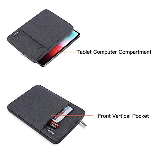 MOSISO-Funda-Protectora-Compatible-con-iPad-Pro-113rd-Gen-M1-5G109-iPad-Air-4102-iPad-87105-iPad-Air-3-iPad-97Surface-GoBolsa-Blanda-de-Tableta-con-Bolsillo-VerticalGris-Espacial