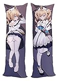 Size:140x50cm(55in x 19.6in). This item is only a pillowcase, no pillow insert or filler, a pillowcase made to order for the same size pillow insert. Due to hand-cutting and hand-controlled sewing, a size deviation of 2cm is allowed.