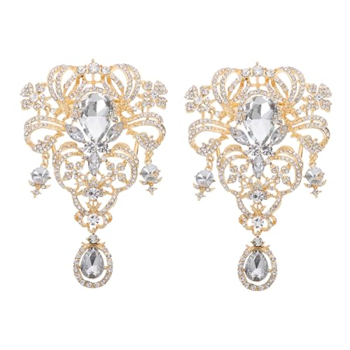 Broche strass délicate pour fixer une robe décolletée et embellir vos looks