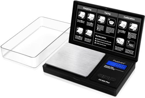 Fuzion Digital Pocket Scale .01 Gram Accuracy, 500g Digital Gram Scales for Small Food, Jewelry, Herb, Spice, Coin - Weight Gram