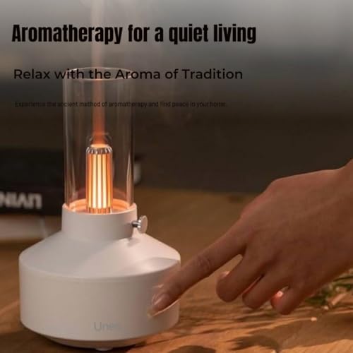 Image of Unee Rotre Diffuser: Aromatherapy,3D Led.Perfect for Gifts,Daily Relaxation,Special Events.Elegant Pristine Black.Create Moments with Unee.(0.15L))