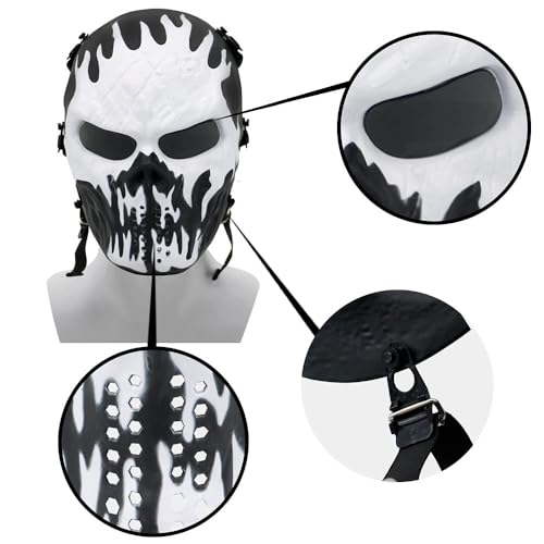 Masque airsoft tête de mort idéal pour vos jeux de survie CS - 2