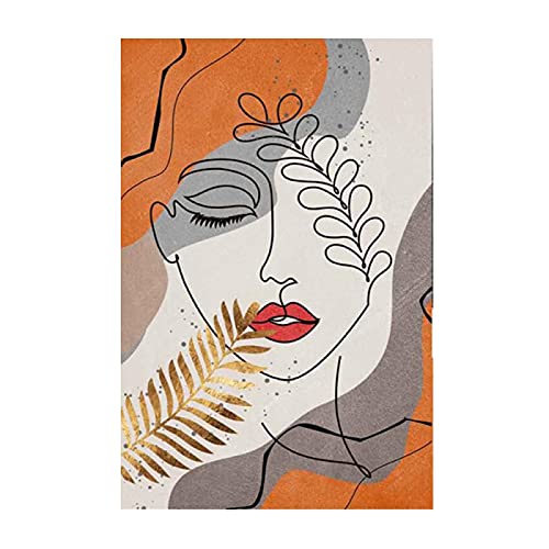Art affiches visages en filigrane d'or sur toile haut de gamme de format 50x70 cm sans encadrement