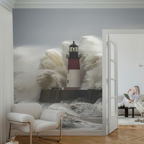 Décor mural adhésif vagues de la mer pour décoration intérieure moderne