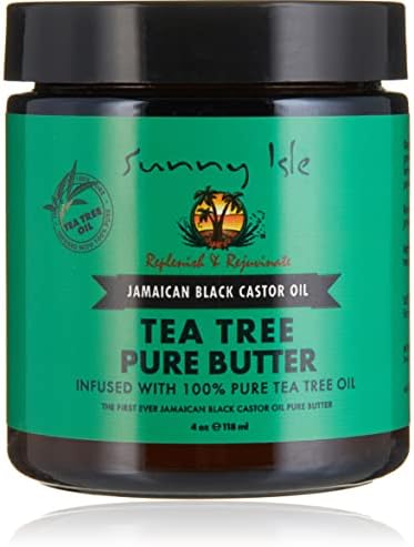 Jamaican Black Castor Oil Tea Tree Pure Butter 4oz, Hair & Skin