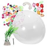 minkissy 3 Piezas De Pared para Acuario Macetero De Cristal Colgante Florero De Cristal Decorativo Acuario De Cristal Montado En La Pared Peces De Acuario Macetas Pecera Terrario