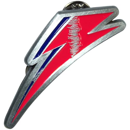 David Bowie Flash Pin Badge Size One Size