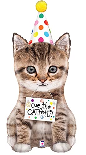 Kitten 41'' Balloon Bouquet Birthday Party Decorations Supplies C...
