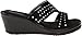 Skechers Cali Women's Rumblers-Hope Float Wedge Sandal,Black,8 M US