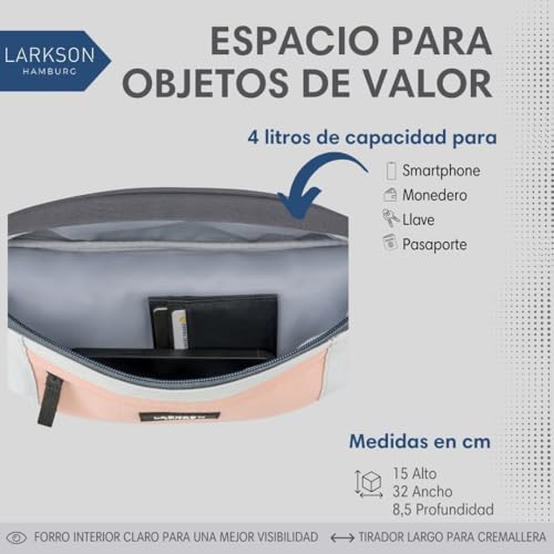 Riñonera impermeable Larkson con correa ajustable para deportes 5