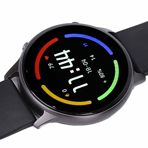 Jeanoko Relógio com monitor de sono, lembrete de mensagens, pulseira de silicone simples, vários mod