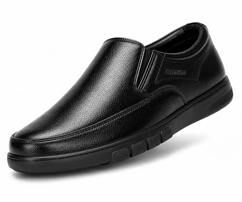 Image of Kraasa Brass Formal Shoes for Men | Vegan Leather Slip-On Office Shoes