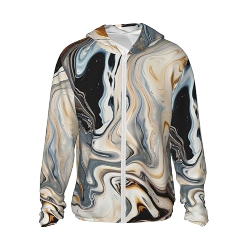 Rashguard femme UPF 50+ veste anti-UV à manches longues et motif marbré