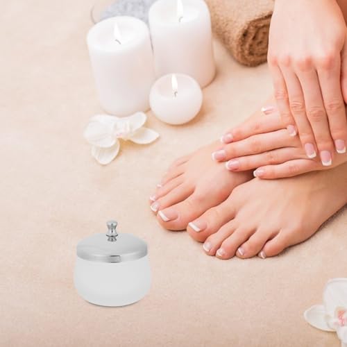 Bowl de vidrio mate para arte de uñas 2 pcs miniatura 5