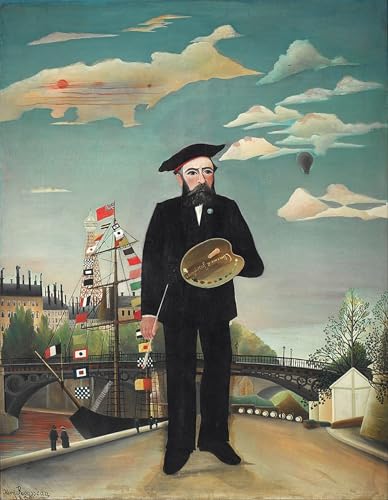 Tableaux Graffiti Art Mural d'Henri Rousseau Impression Moderne 60x90cm