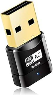 USB WiFi Adapter, AC600 Mini Wireless Network WiFi Dongle for PC/Desktop/Laptop, Dual Band (2.4G/150Mbps+5G/433Mbps) 802.11 ac, Support Windows 11/10/8/8.1/7/Vista/XP, Mac OS 10.9-10.15