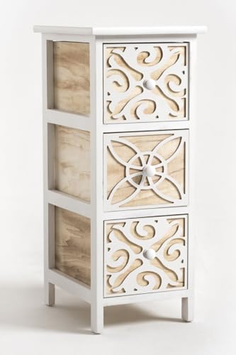 Regalos Miguel - Muebles Auxiliares - Cajonera Estrecha Carvy 3 Cajones