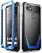Google Pixel 3 XL Case, Poetic Guardian [Scratch Resistant Back] Full-Body Rugged Clear Hybrid Bumper Case with Built-in-Screen Protector for Google Pixel 3 XL Blue